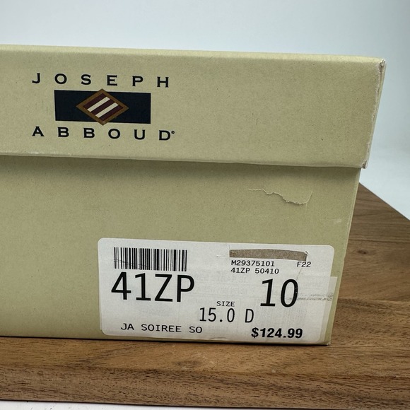 New Mens Joseph‎ Abboud Soiree Formal Slip On Black Shoes Dress Shoes Size 15 D main image 6